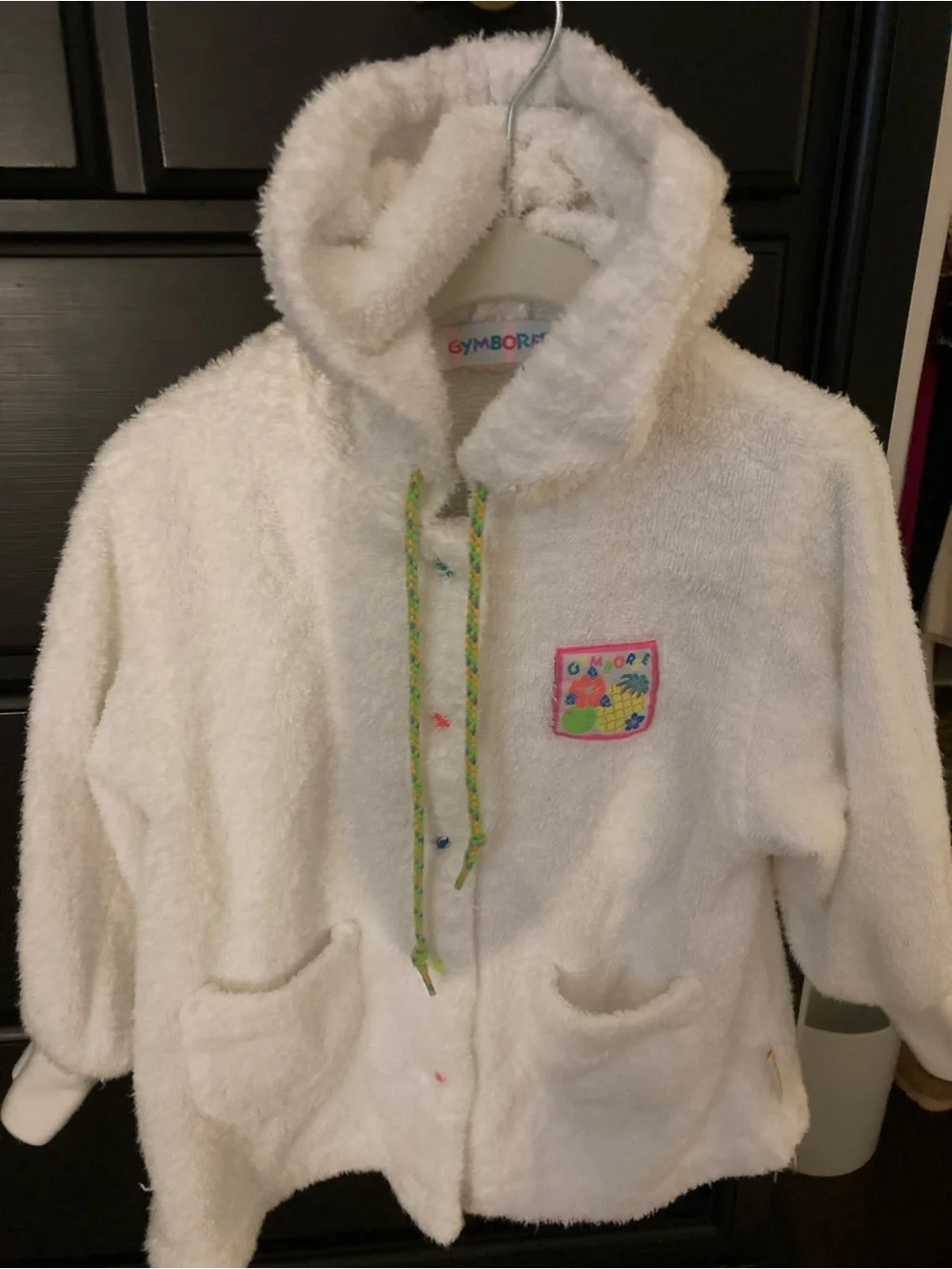 Gymboree vintage rainbow tag with Tropical Punch swimsuit terry coverup